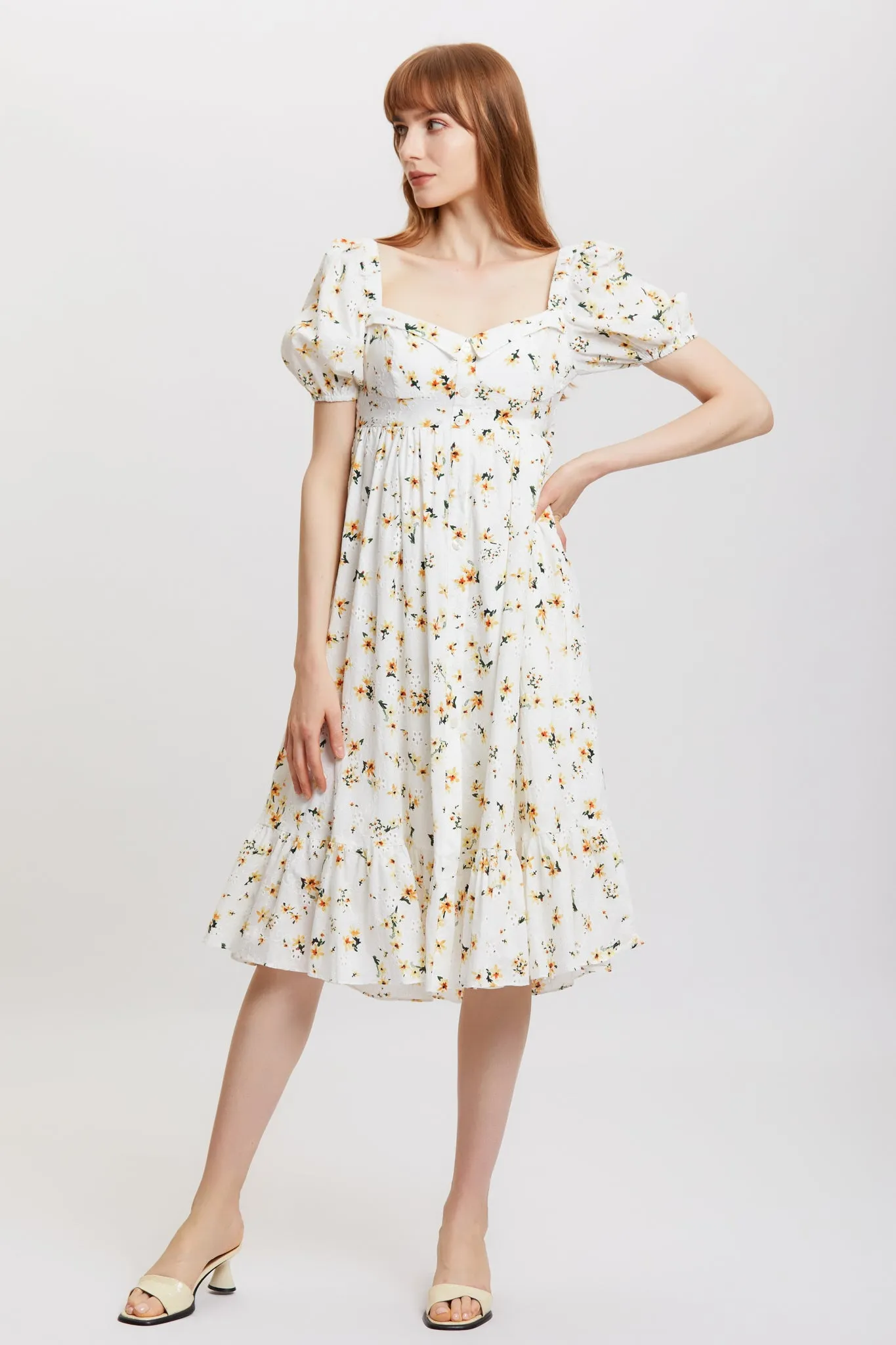 Since Then | Orange Blossom Cotton Dress