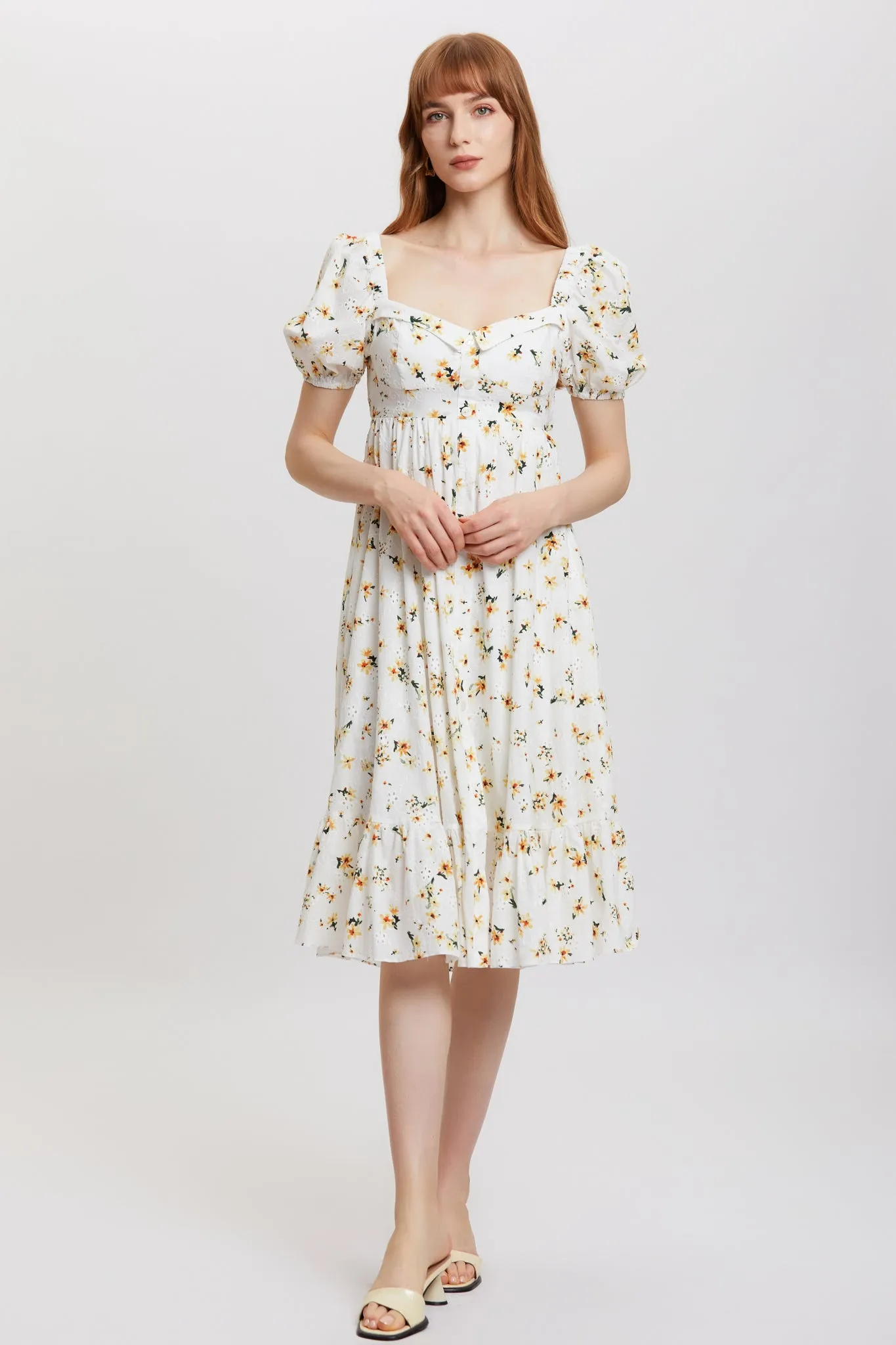 Since Then | Orange Blossom Cotton Dress