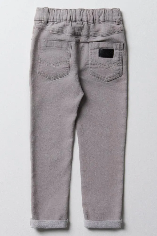 Skinny Denim Jeans Light Grey