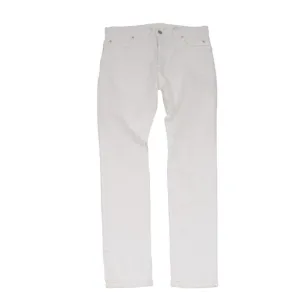 Slim Jeans White 5 Pocket Cotton Stretch Denim