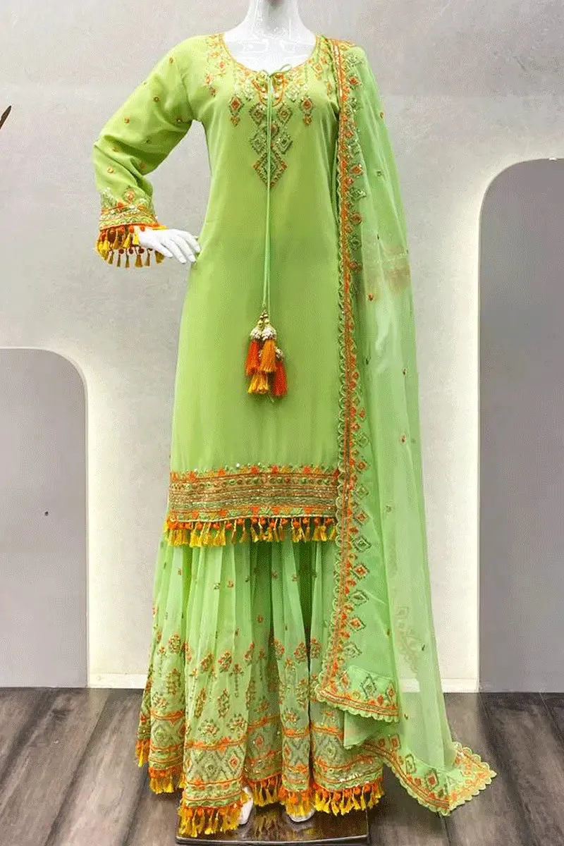 Sonakshi Sinha Punjabi Sharara Suit For Wedding