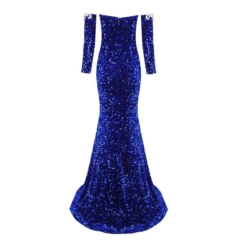 Sophia Sleeveless Sequin Maxi Dress