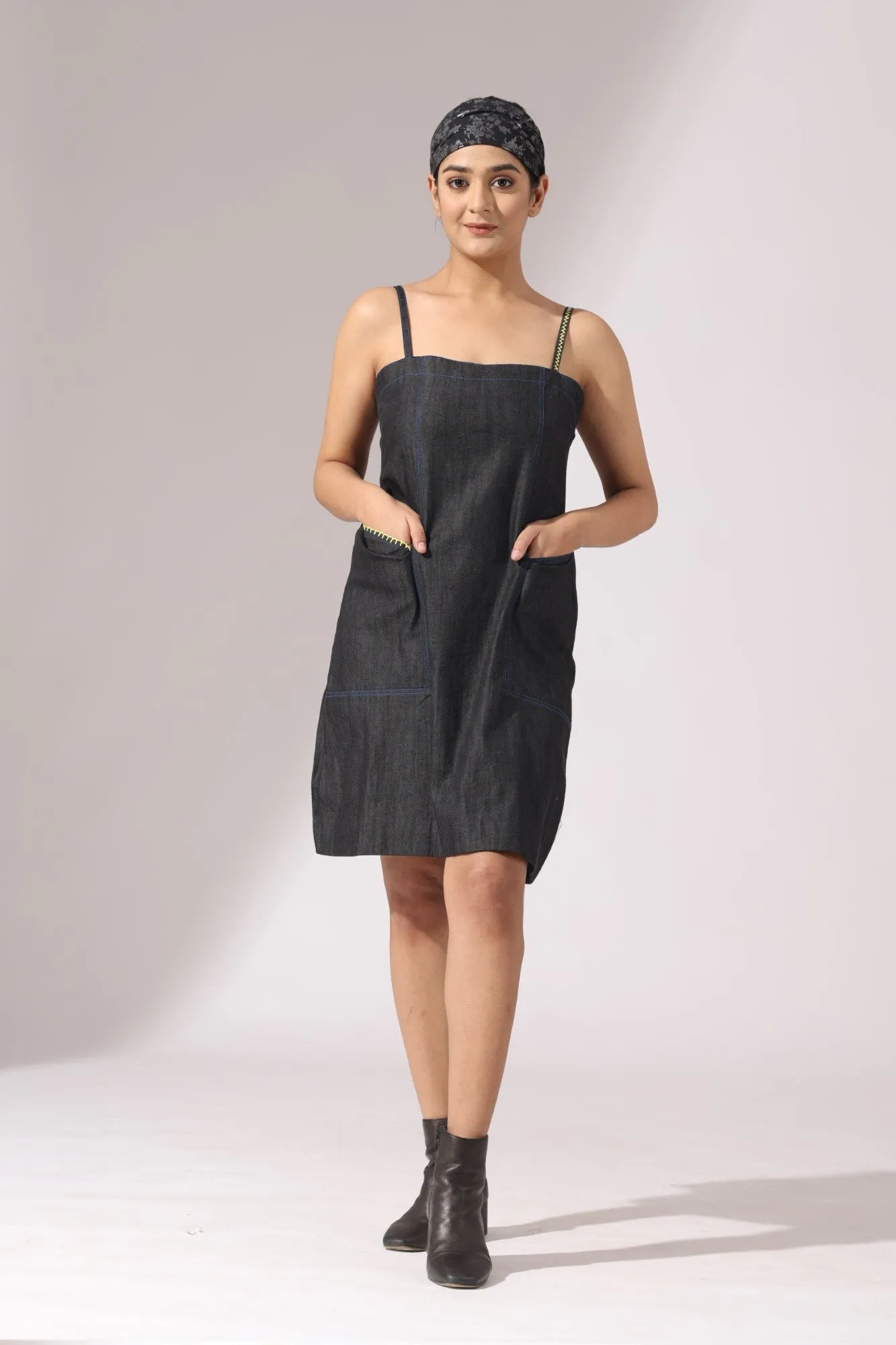 Spaghetti Denim Dress