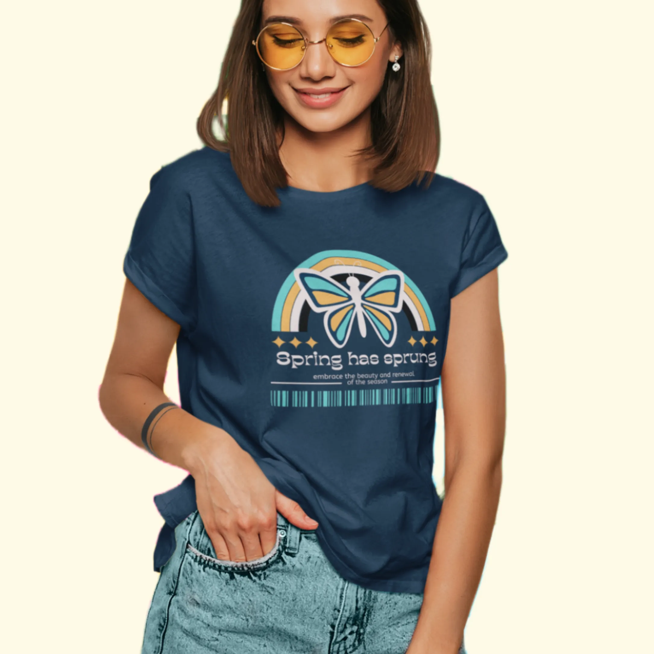 Spring Vibes T Shirt for Women D21