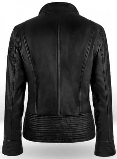 Stylish Fashion Leather Black Jacket For Ladies