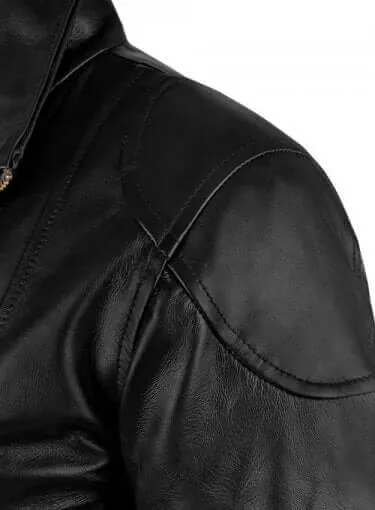 Stylish Fashion Leather Black Jacket For Ladies