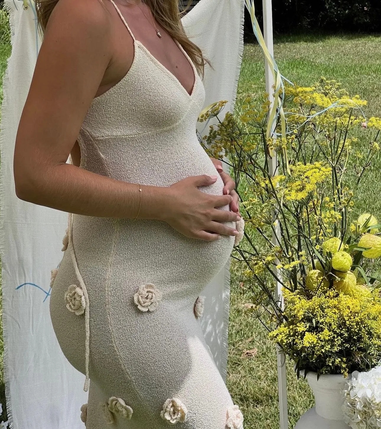 Suki Blossom Photoshoot and Baby Shower Dress