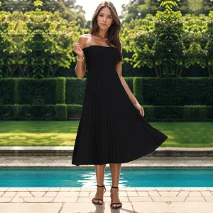 Summer Breeze Off-Shoulder Long Skirt Dress