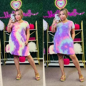 Summer Vacay Tie Dye Dress