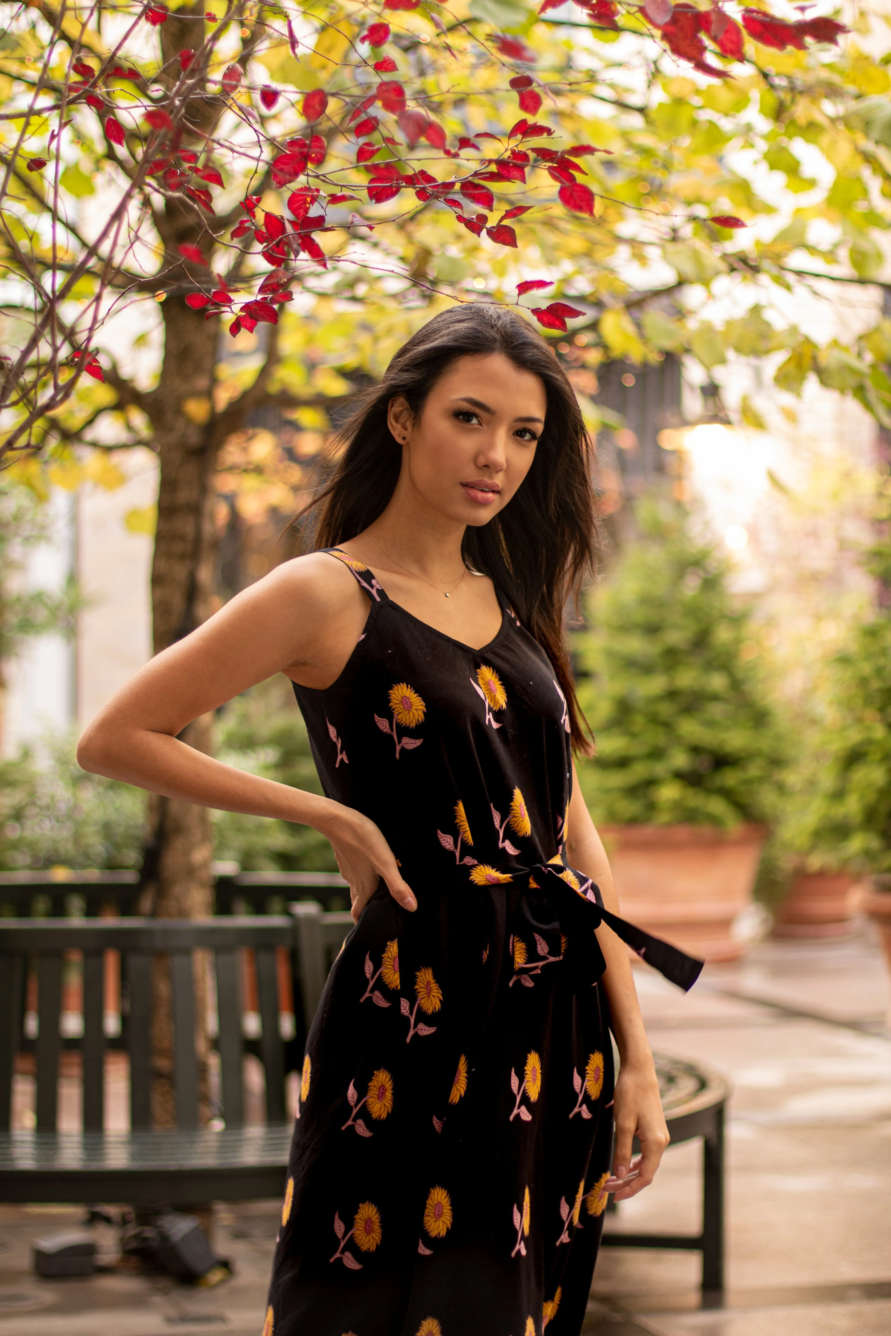 Sunflower Tie Up dress