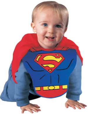 Superman Bib and Cape Set