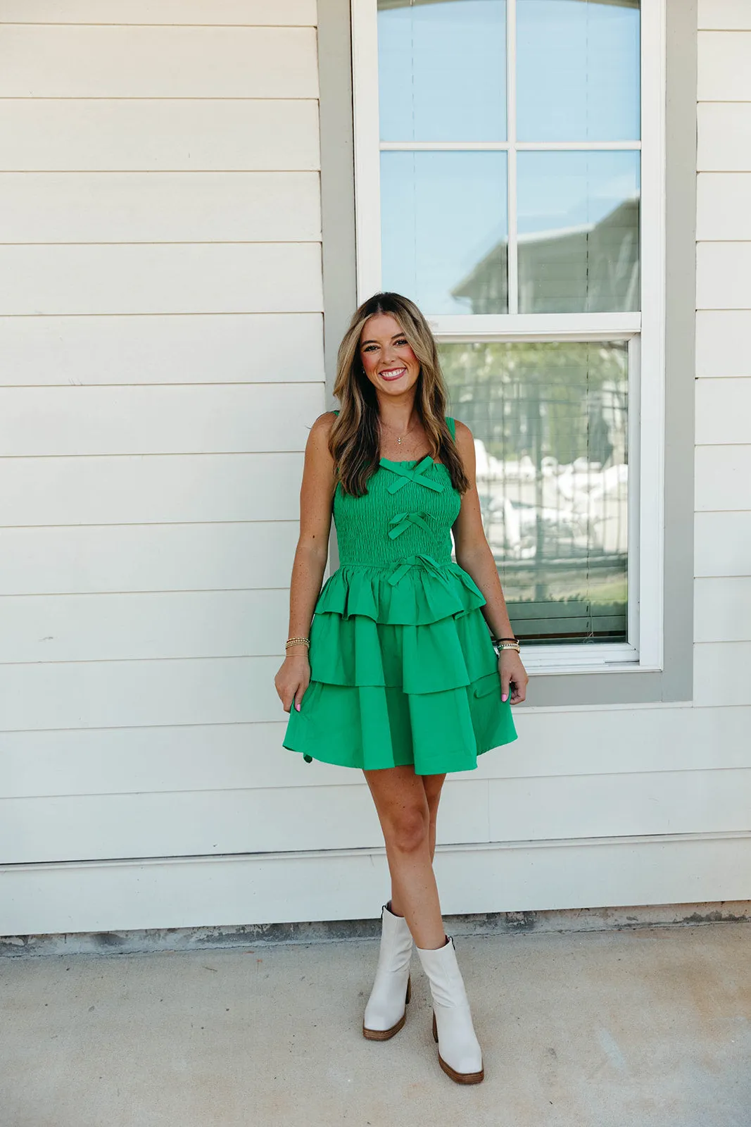 Sure Of It Mini Dress - Green