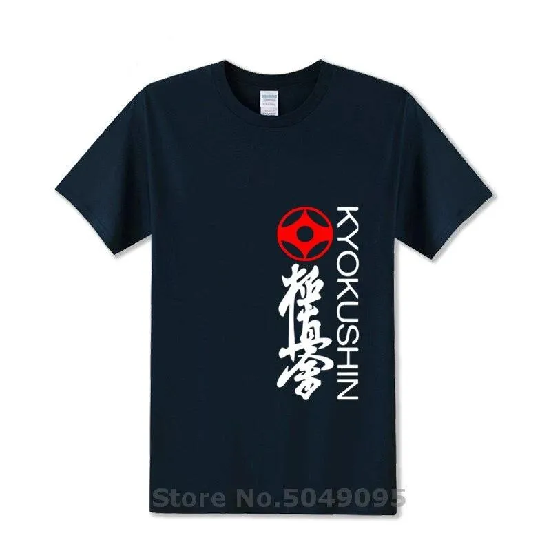 T Shirt Kyokushin kai  writting kyokushin, kanji and kanku