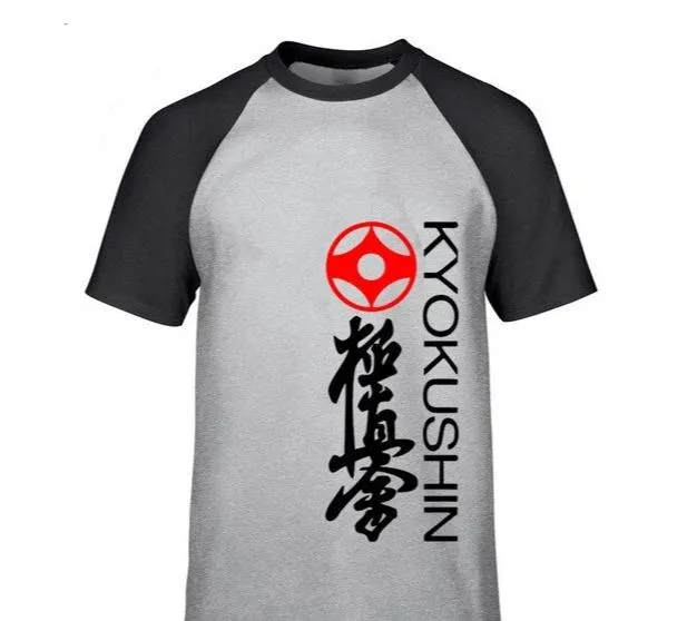 T Shirt Kyokushin kai  writting kyokushin, kanji and kanku