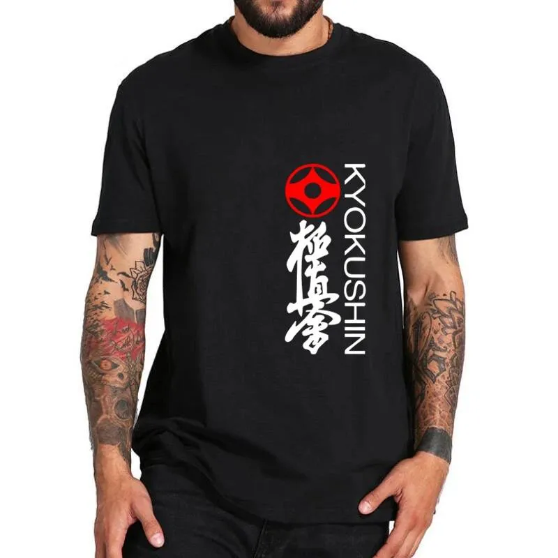 T Shirt Kyokushin kai  writting kyokushin, kanji and kanku