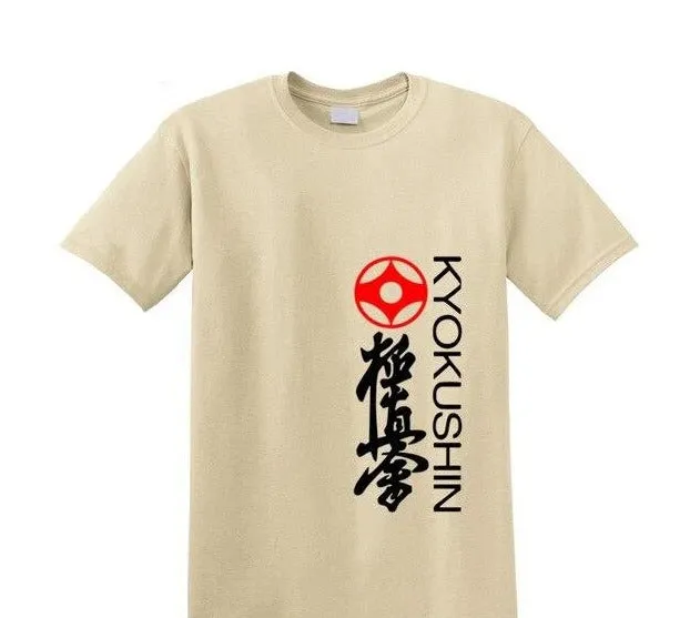 T Shirt Kyokushin kai  writting kyokushin, kanji and kanku