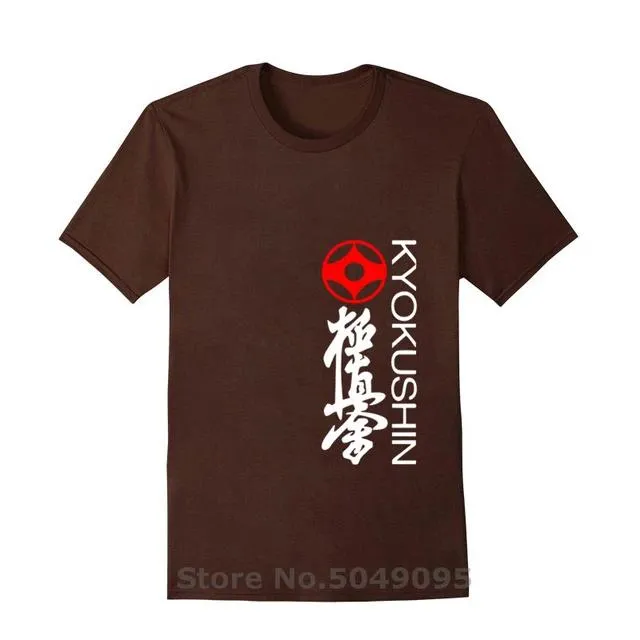 T Shirt Kyokushin kai  writting kyokushin, kanji and kanku