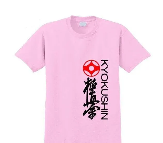 T Shirt Kyokushin kai  writting kyokushin, kanji and kanku