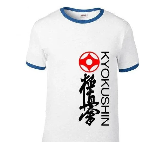 T Shirt Kyokushin kai  writting kyokushin, kanji and kanku