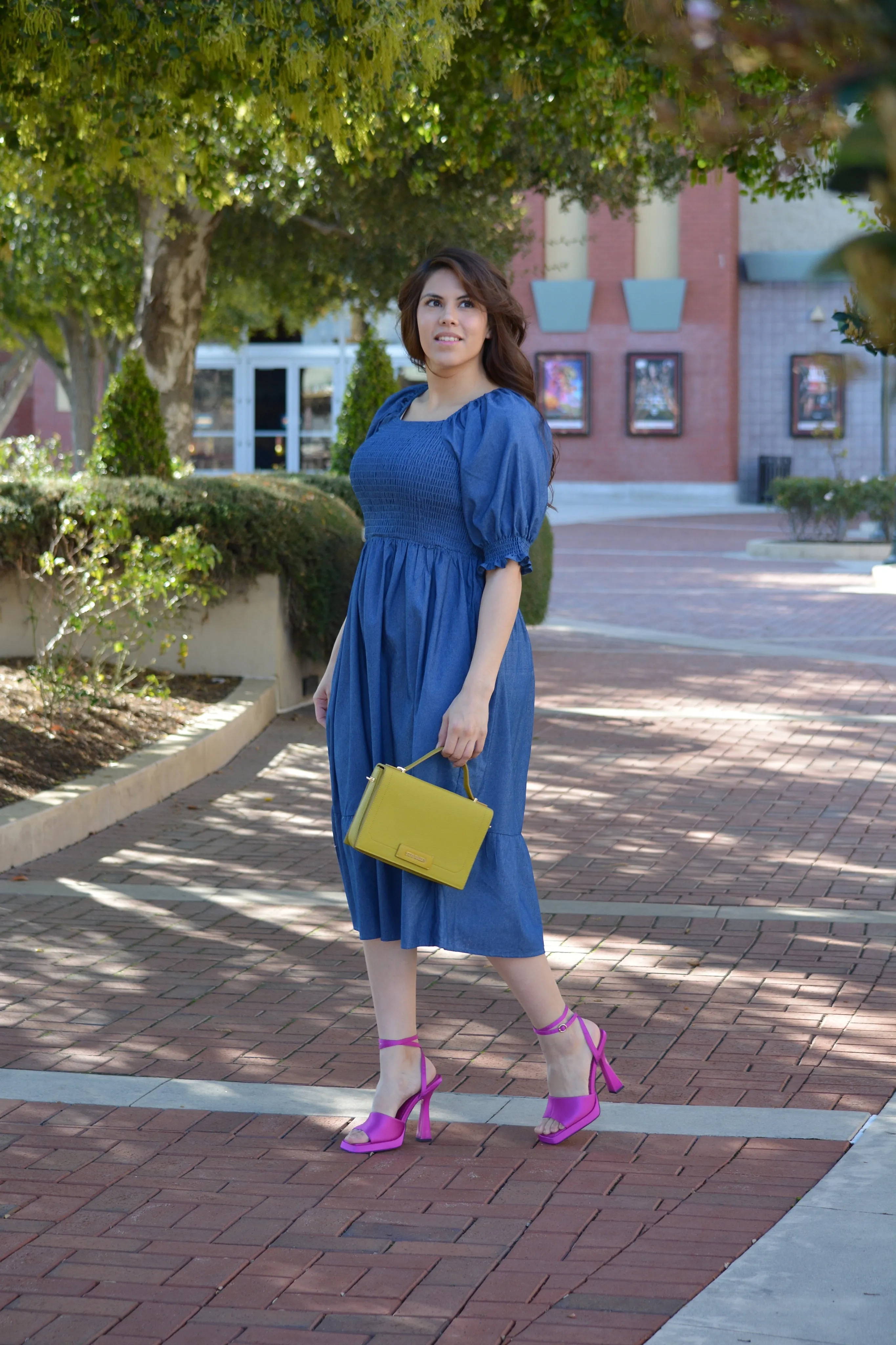 Tanya Denim Midi Dress