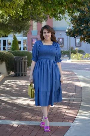 Tanya Denim Midi Dress