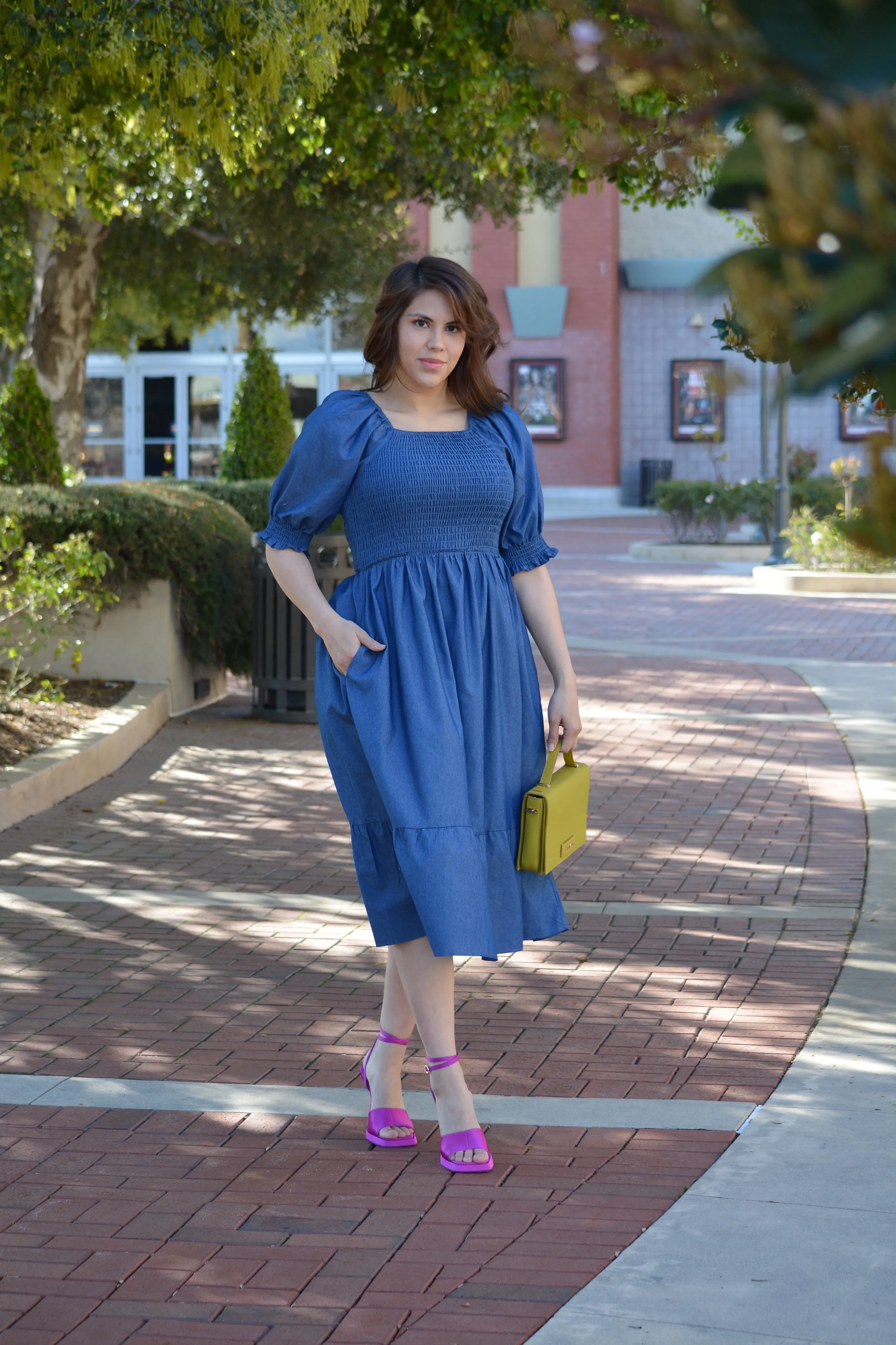 Tanya Denim Midi Dress