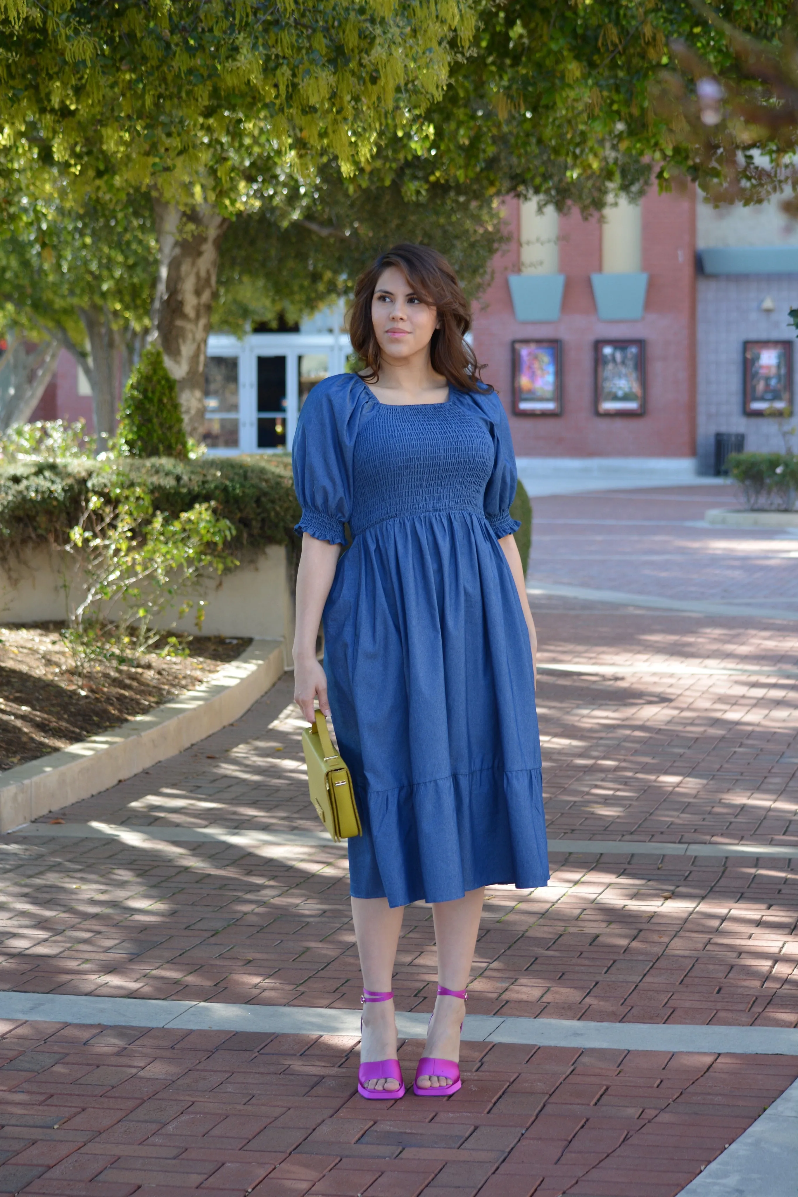 Tanya Denim Midi Dress