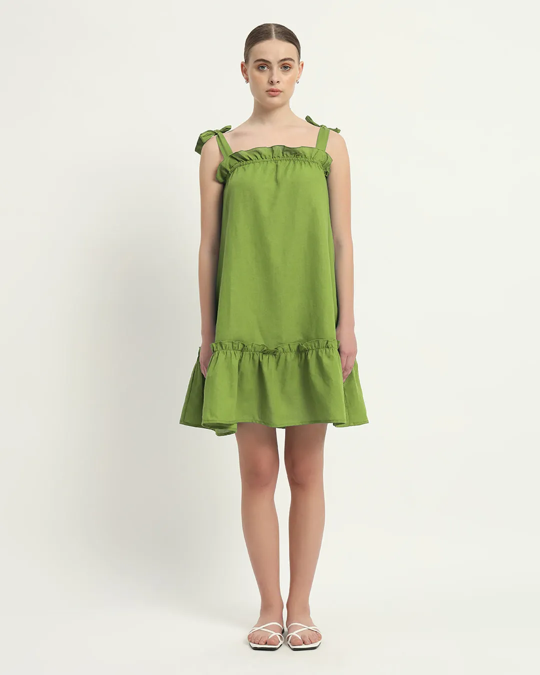 The Amalfi Fern Cotton Dress