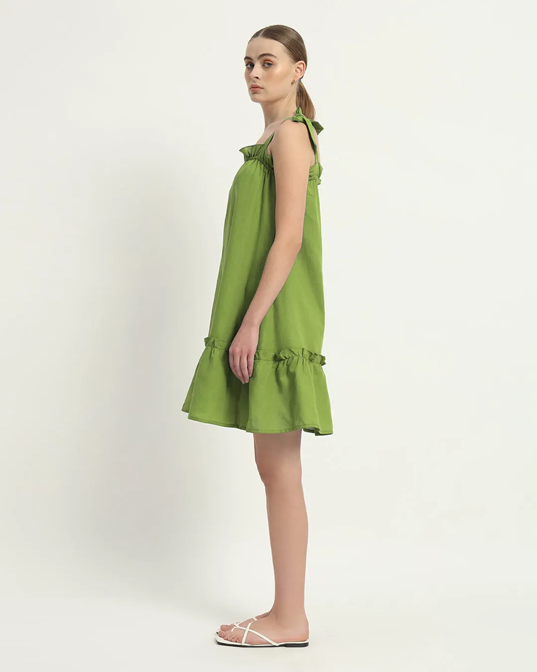 The Amalfi Fern Cotton Dress