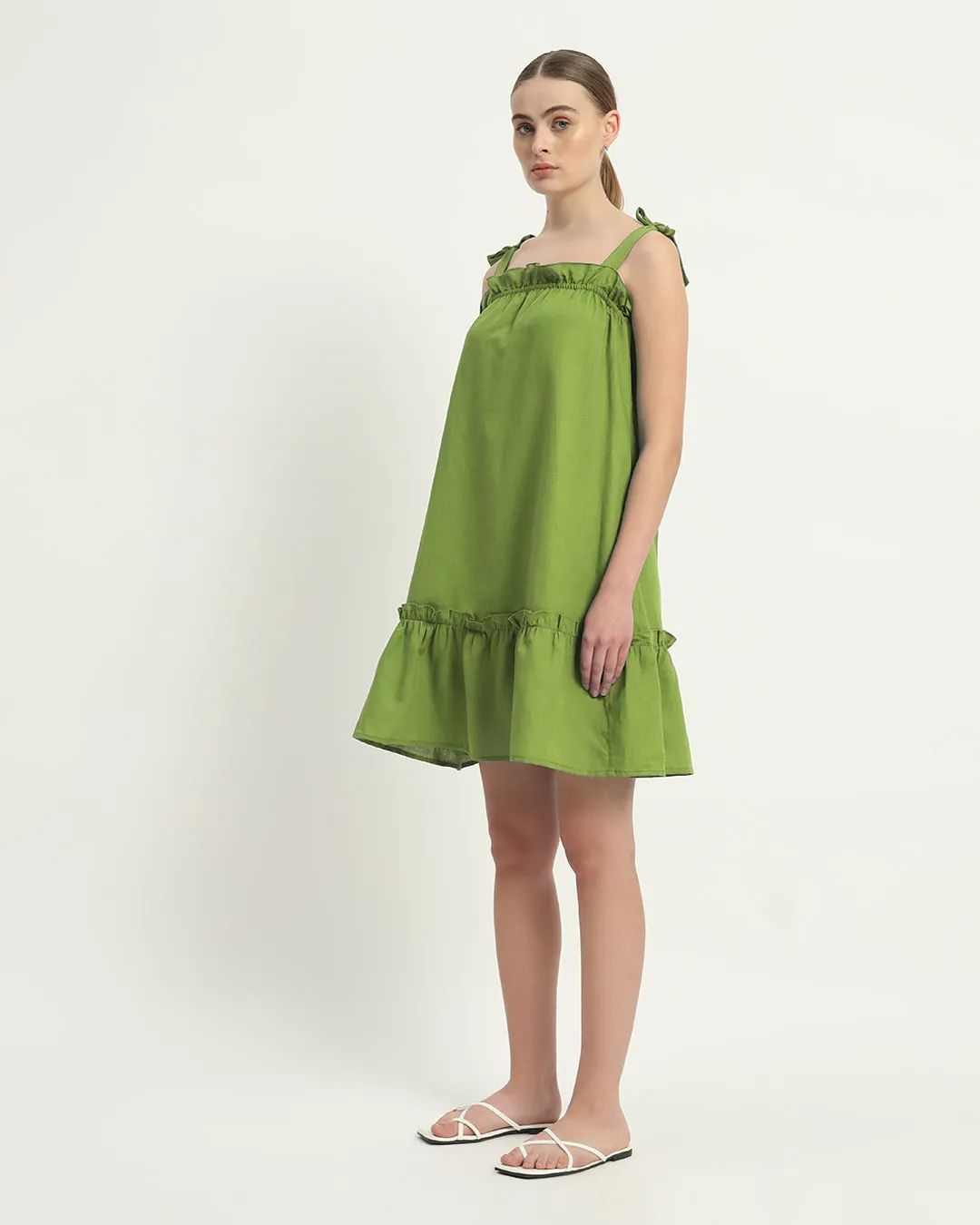 The Amalfi Fern Cotton Dress