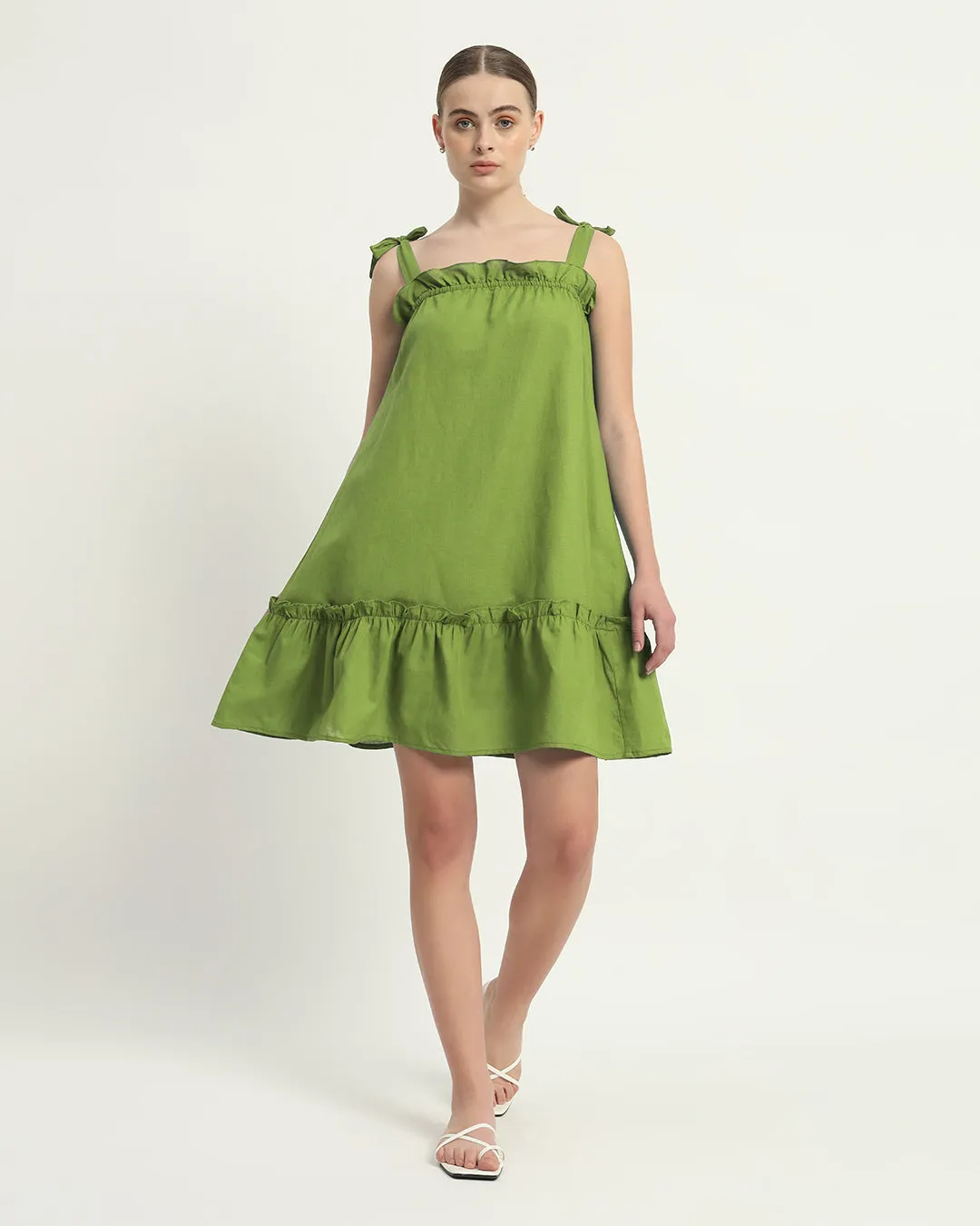 The Amalfi Fern Cotton Dress