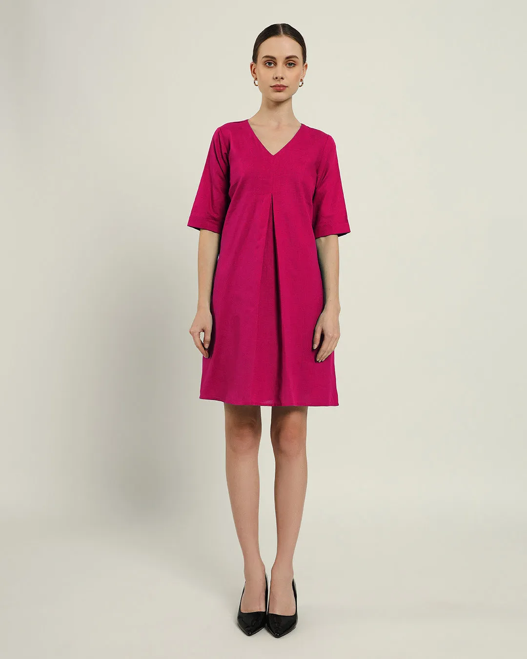 The Giza Berry Cotton Dress