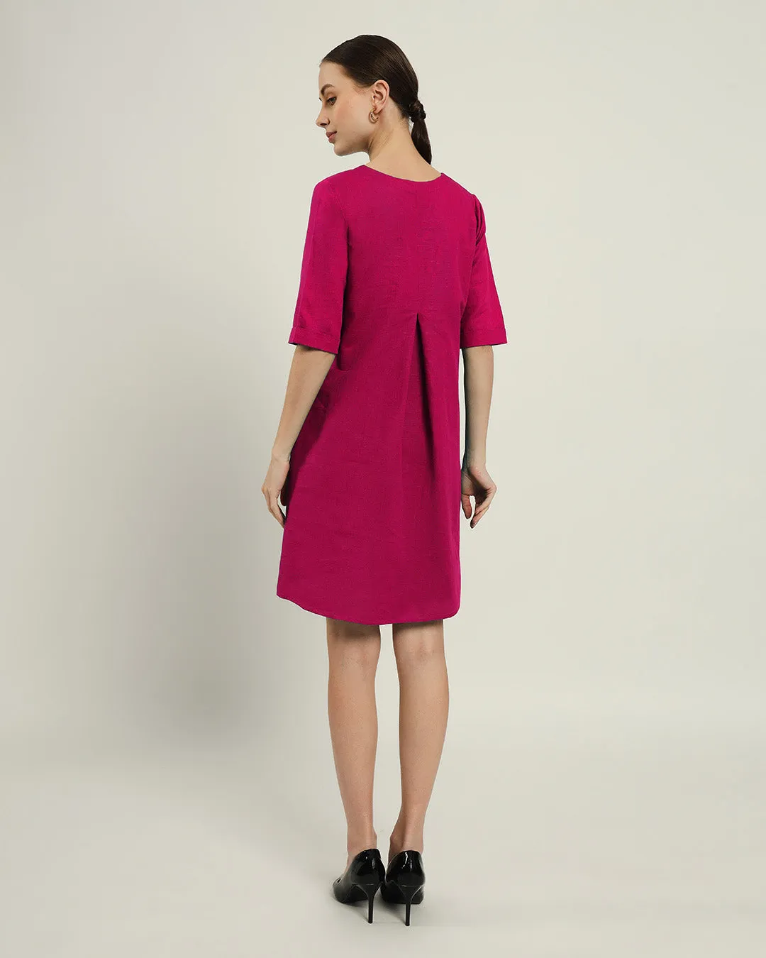 The Giza Berry Cotton Dress