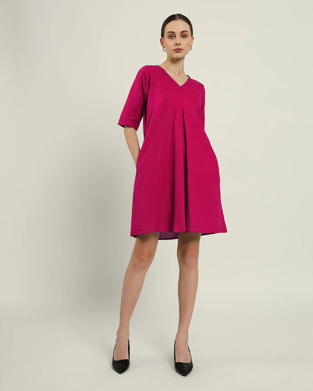 The Giza Berry Cotton Dress