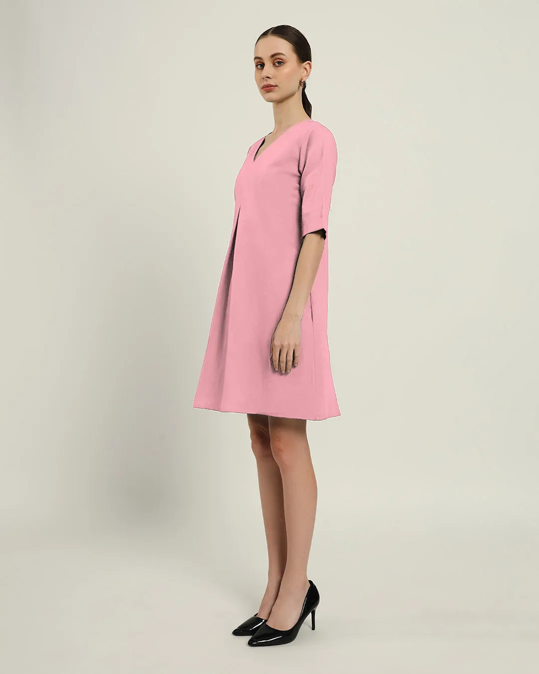 The Giza Fondant Pink Cotton Dress