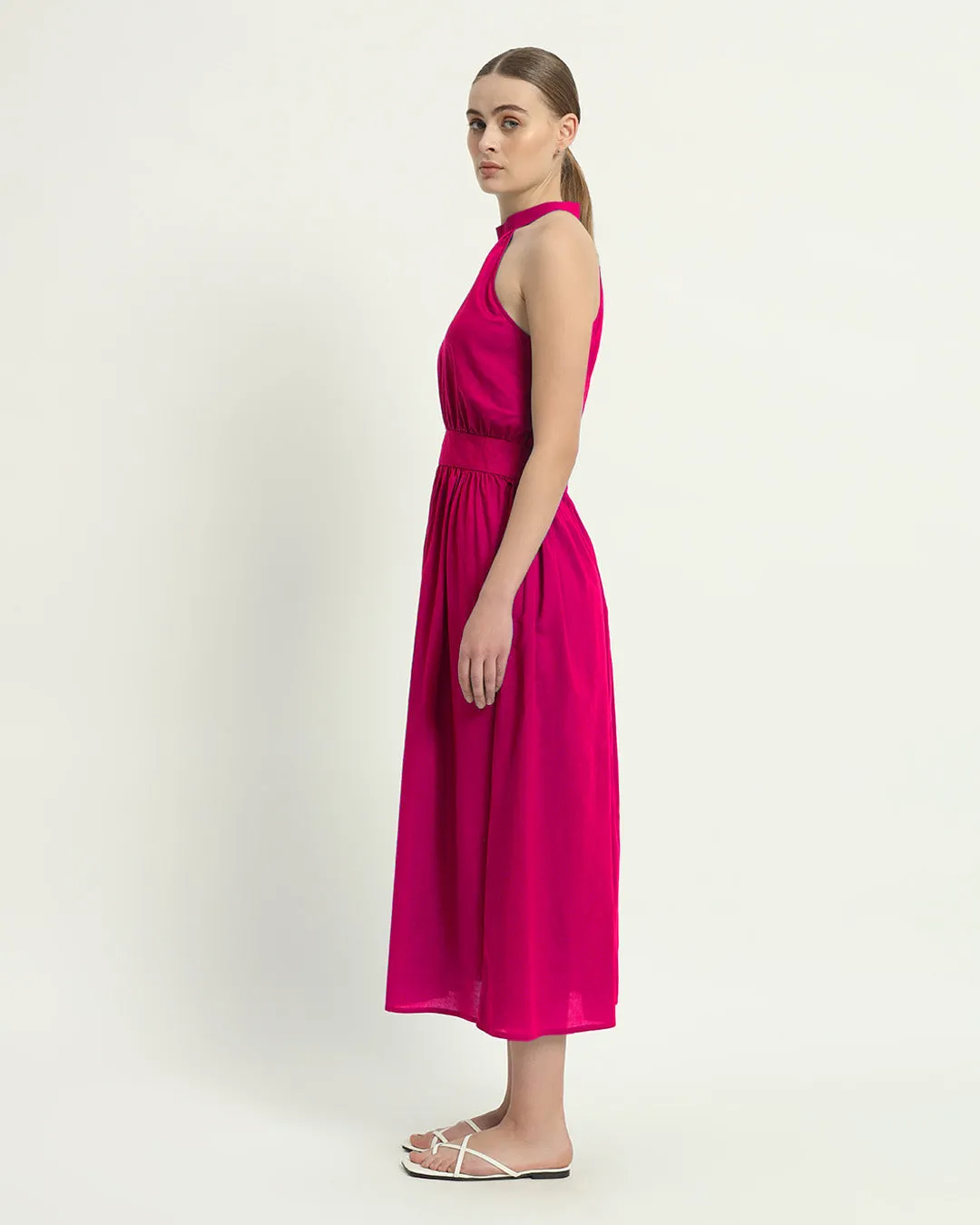 The Massena Berry Cotton Dress