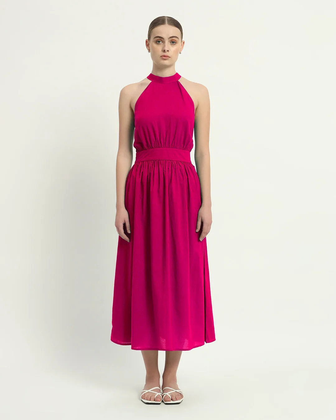 The Massena Berry Cotton Dress