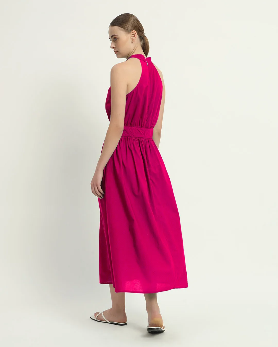 The Massena Berry Cotton Dress