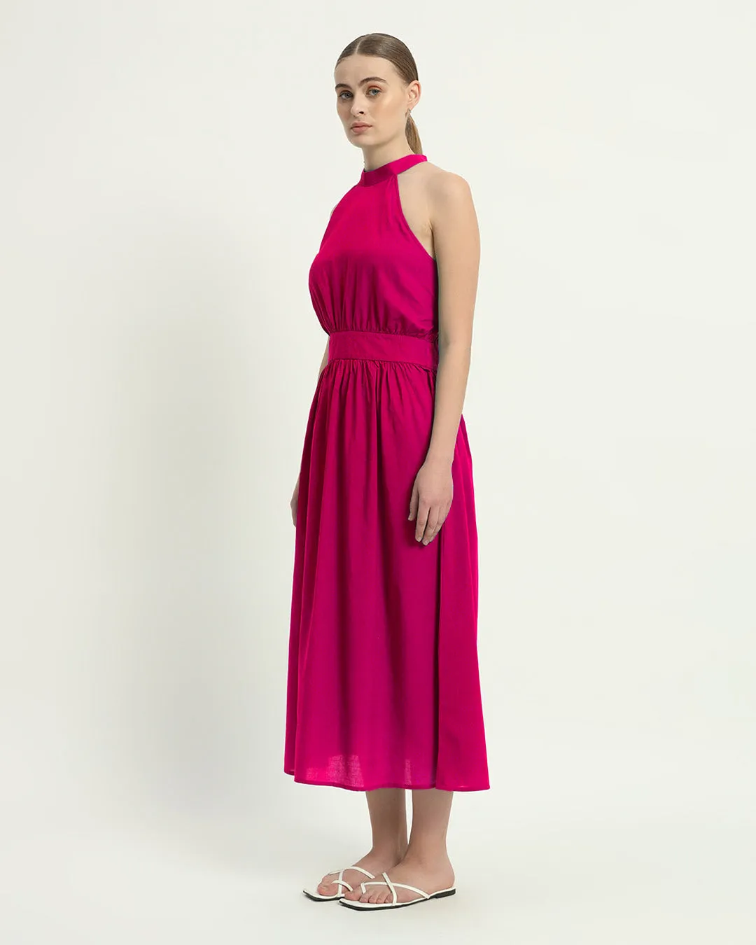 The Massena Berry Cotton Dress