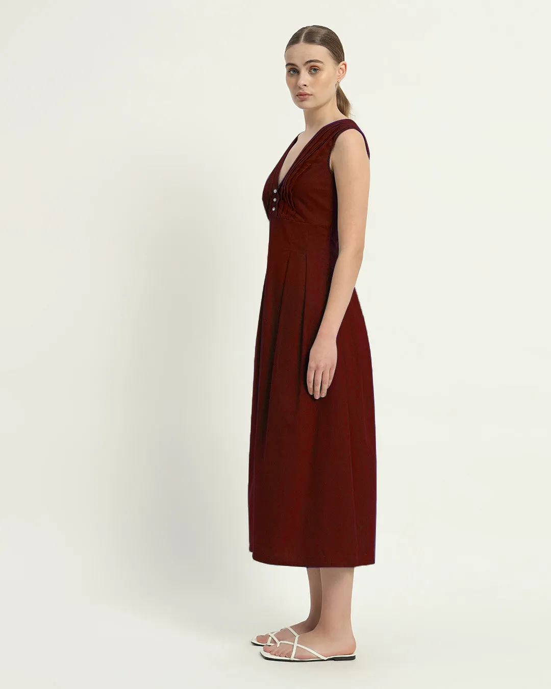 The Mendoza Rouge Cotton Dress