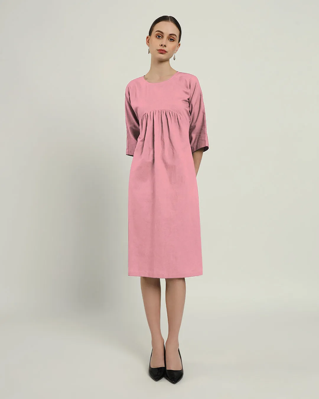 The Monrovia Fondant Pink Cotton Dress