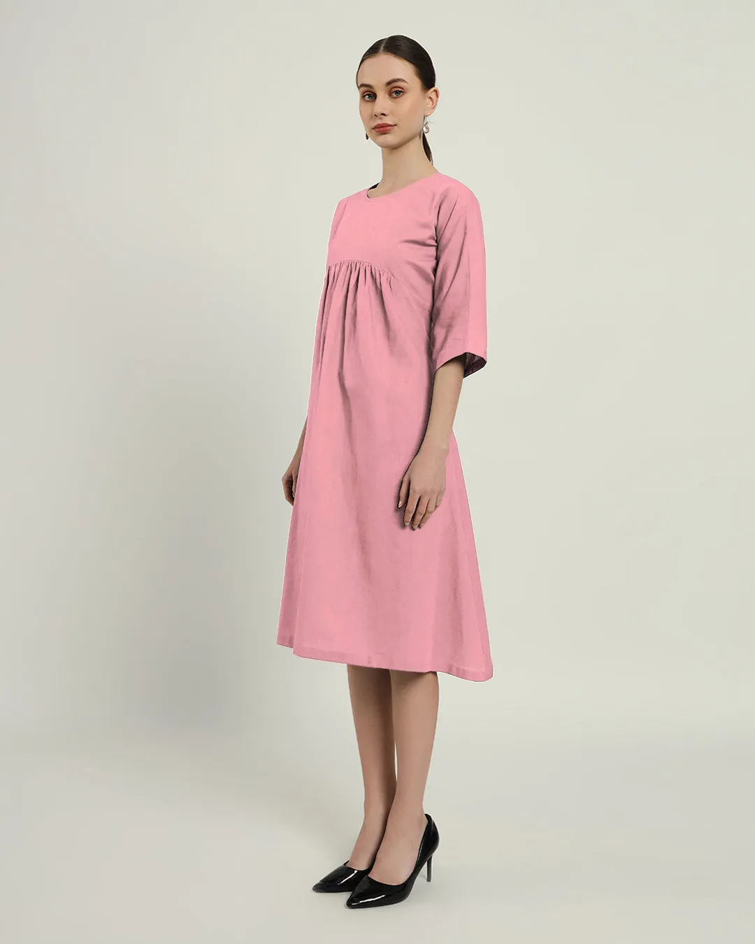 The Monrovia Fondant Pink Cotton Dress