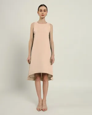 The Odesa Daisy Bisque Linen Dress