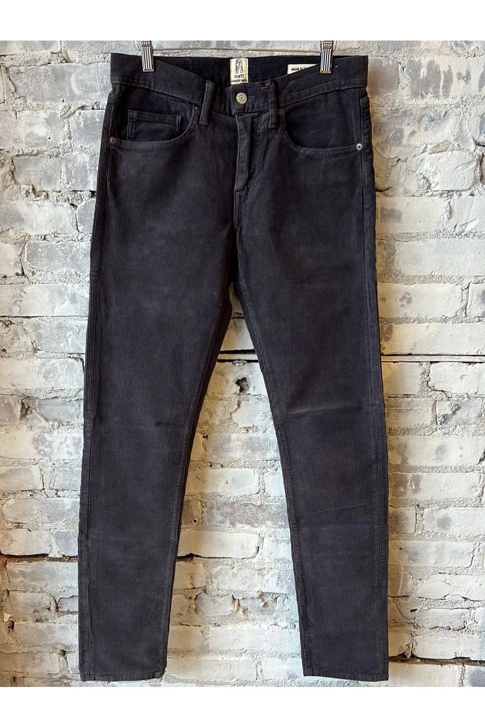 The Pen Slim Stretch 16w Corduroy - Charcoal