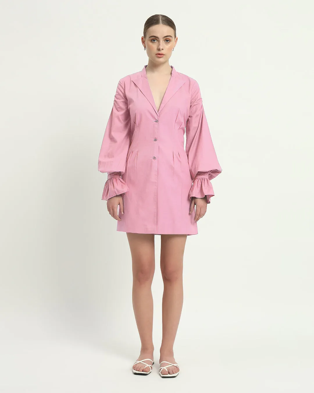 The Sedona Fondant Pink Cotton Dress