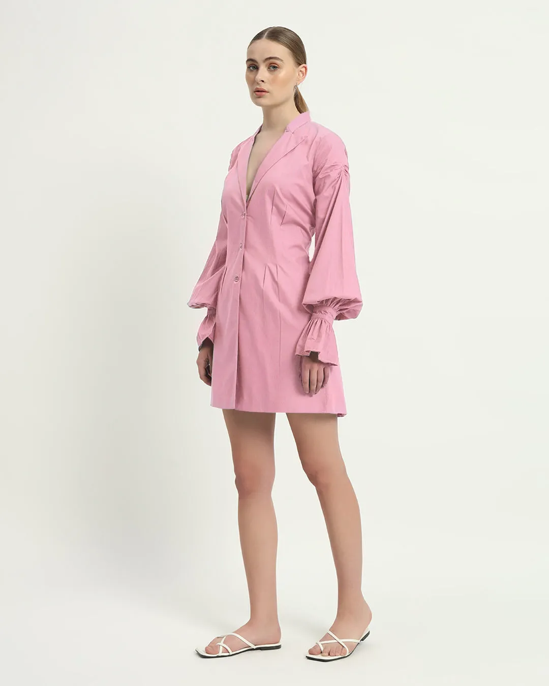 The Sedona Fondant Pink Cotton Dress