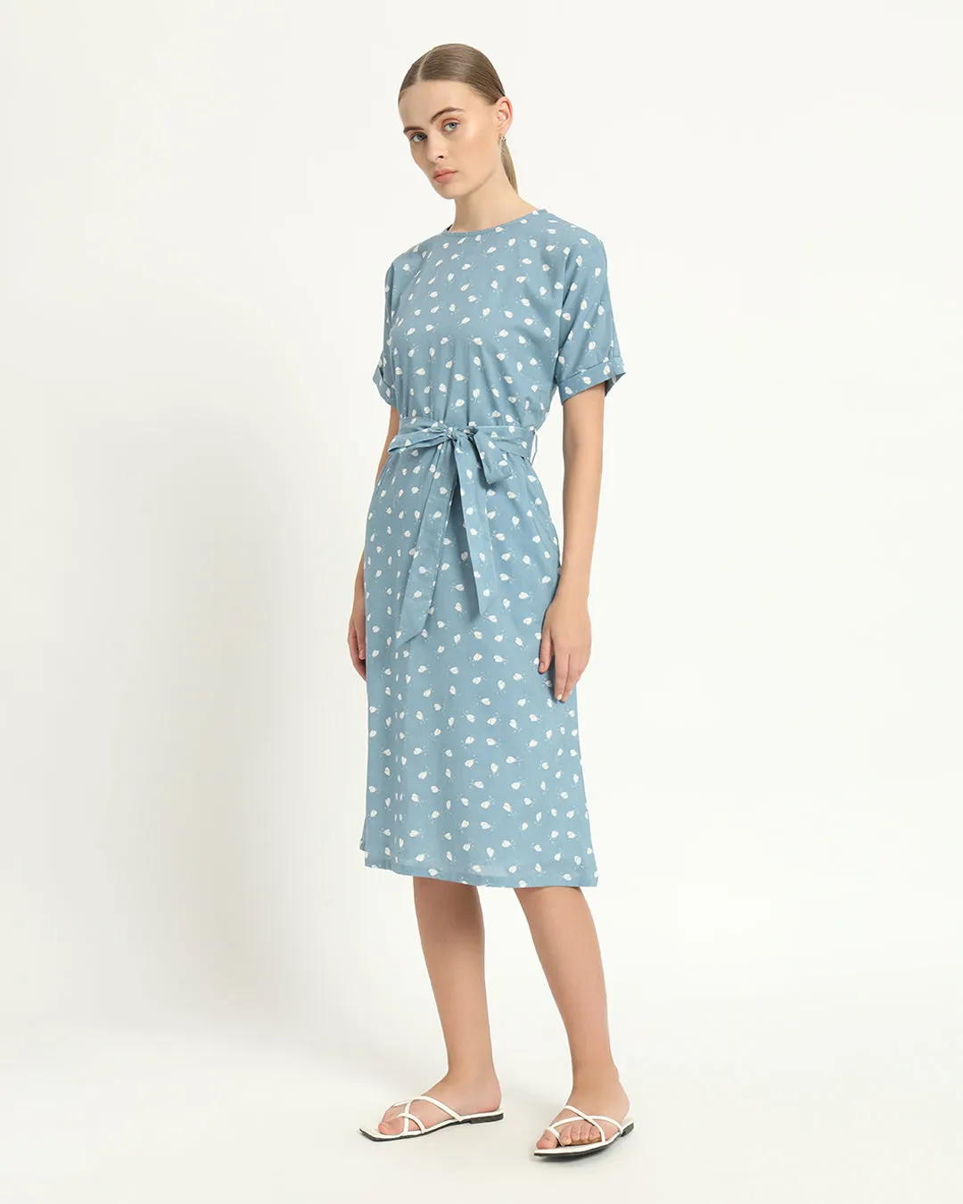 The Tayma Bluebell Cotton Dress