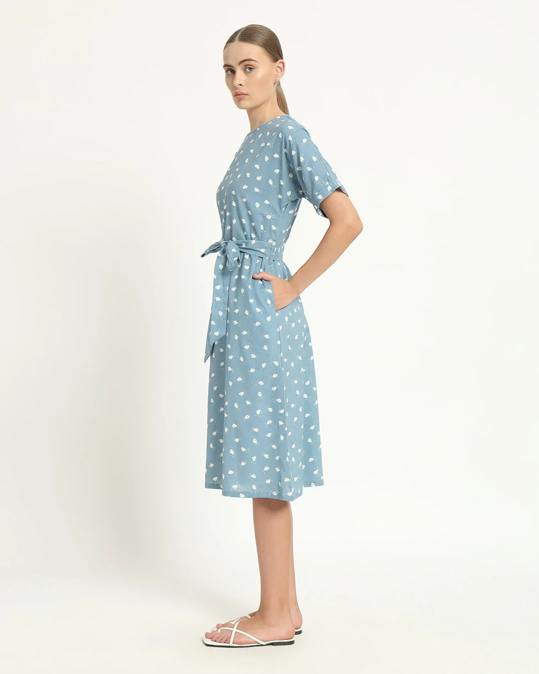 The Tayma Bluebell Cotton Dress