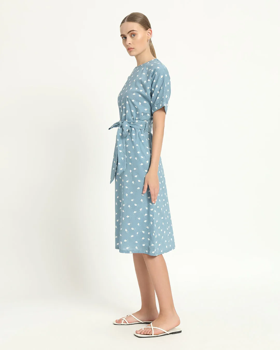 The Tayma Bluebell Cotton Dress