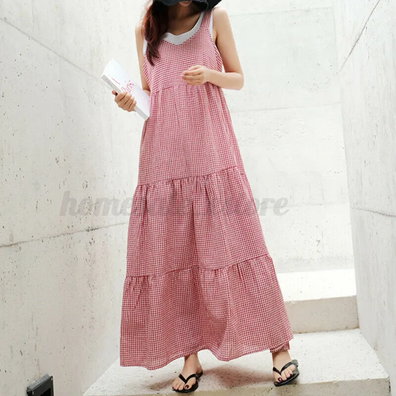 Tiered Summer Long Shirt Dress